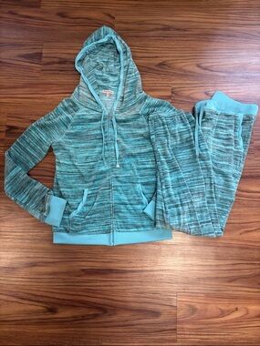 Y2K Juicy Couture Blue Tracksuit Top and Bottom